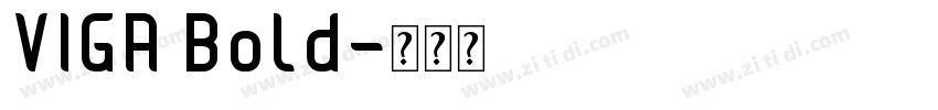VIGA Bold字体转换